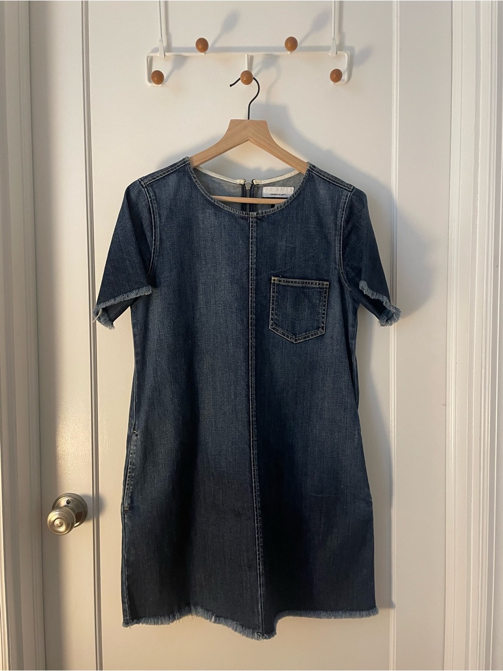 Current/Elliot The Frayed Edge Shift Dress / size 2 / Denim